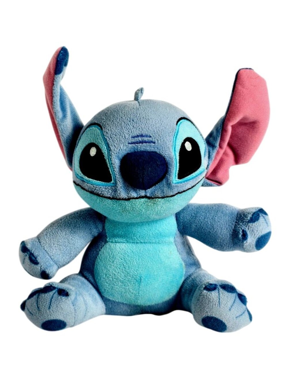 Disney Stitch Plush Toy 10" Blue Pink Ears Lilo & Stich Soft Stuffed Animal Play
